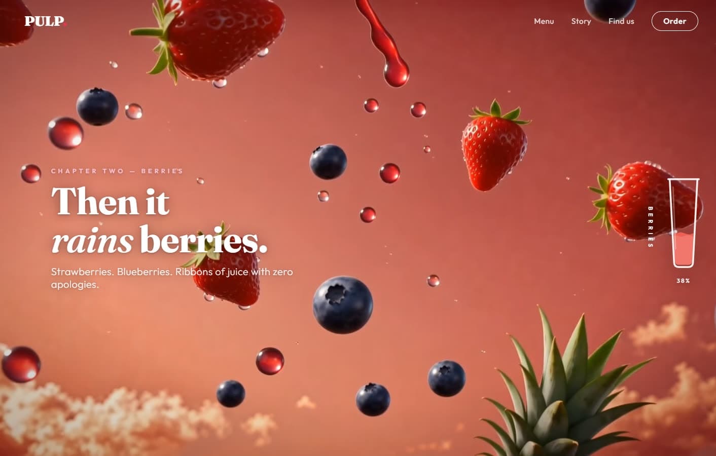 PULP. — it rains berries